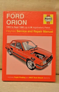 ""Haynes Manual - Ford Orion (1983-90) Petrol Workshop Manual"" - Picture 1 of 4
