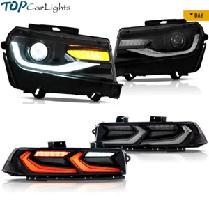Faros LED VLAND + luces traseras ahumadas para Chevrolet Chevy Camaro 2014-2015 - Imagen 1 de 20