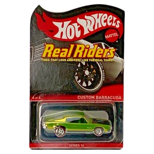 Hot Wheels RLC Real Riders Series 14 Custom Barracuda 02819/05000 Gold - Picture 1 of 2