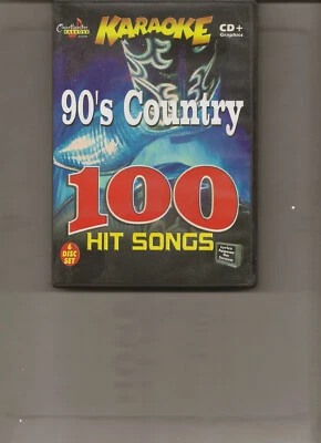 Karaoke CHARTBUSTER #ESP45 KARAOKE 6 CD+G DISC SET 90's COUNTRY 100 SONGS - Image 1 of 2