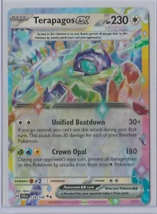 Pokémon 2024 STELLAR CROWN TERAPAGOS EX 128/142 MINT Never Played FULL ART HOLO - Bild 1 von 1