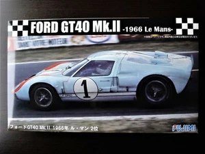 Spotless & New ! Fujimi 1/24 FORD GT40 Mark II '66 Le Mans Runner-up car Rare ! - Picture 1 of 9