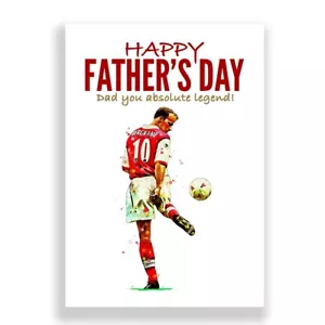 ARSENAL FATHER'S DAY CARD | DENNIS BERGKAMP FATHER'S DAY CARD - Picture 1 of 4