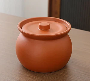 Cute Mini Kitchen Clay Cooking Pot - Traditional Ceramic Pot with Lid for Hea... - Picture 1 of 12