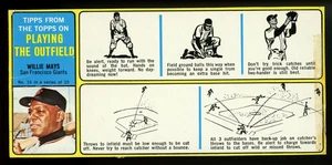 1968 Bazooka Tipps from Topps Willie Mays Panel Small Crease & Tape **RARE** - Picture 1 of 2