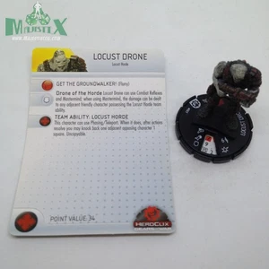 Heroclix Gears of War 3 Set Langosta Drone #007 Gravity Feed Figura ¡con tarjeta! - Imagen 1 de 1