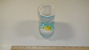 Vintage Ceramic Made In Japan Bootie / Planter A-445 - Baby Boy Boot - Japanese - Picture 1 of 6