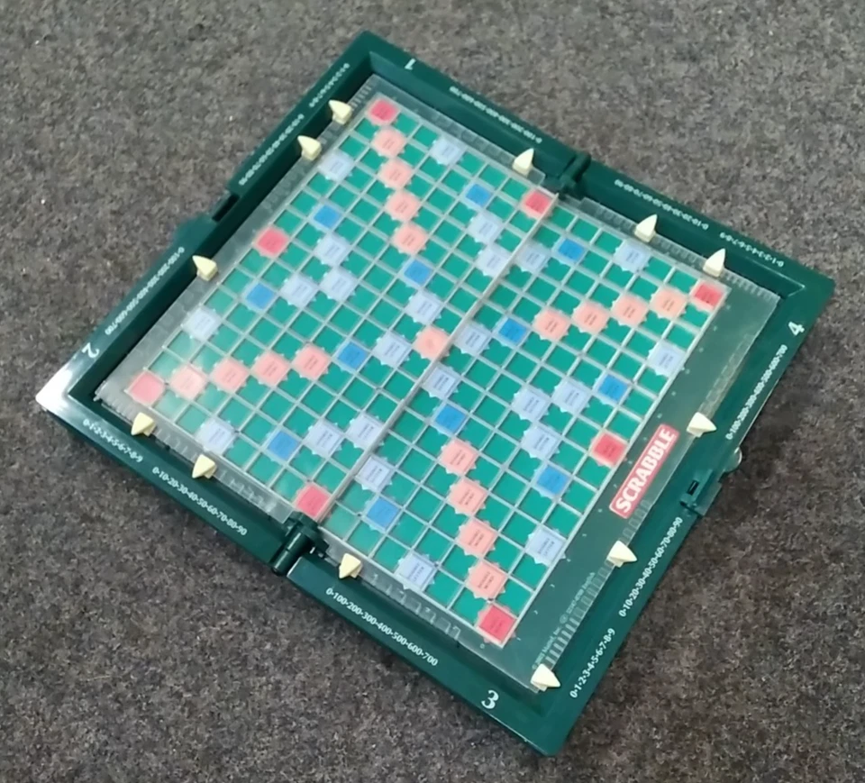 Vintage Travel Scrabble Classic Board Game Compact Portable - Image 1 of 4