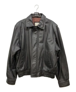 london fog                    quilted leather jacket black - Picture 1 of 7