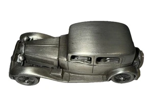 Vintage 1932 Alfa Romeo Pewter Model Car Danbury Mint- 4" Long No Box or Papers - Picture 1 of 18