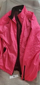 DANSKIN NOW Athletic Jacket Neon Pink Run/Walk  Sz M (8-10) * VG - Picture 1 of 8