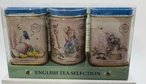 Peter Rabbit 3x Mini Teedosen mit Loseblatt English Tea, Beatrix Potter Geschenk, - Bild 1 von 9