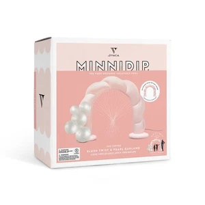 Minnidip Blush Twist und Perlengirlande Luxe aufblasbarer Bogenregner - Bild 1 von 11