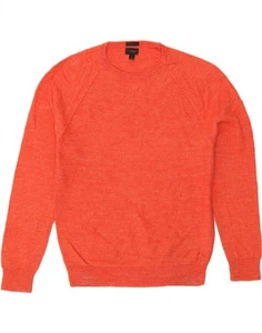 J. CREW Herren Slim Fit Rundhals Pullover Sweater Medium Orange Baumwolle AC08 - Bild 1 von 3