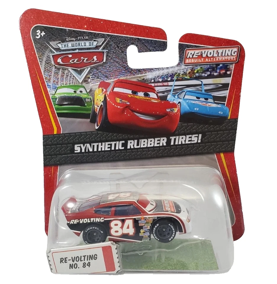 Disney Cars RE-VOLTING #84 SYNTHETIC RUBBER TIRES 1:55 Scale FREE SHIPPING! - Image 1 of 1