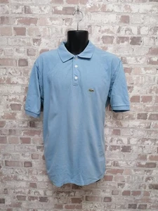 Lacoste  Mens blue TShirt Polo Short Sleeve  Cotton Sz 6(XL) - Picture 1 of 12