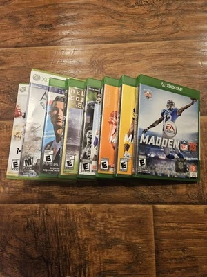 Lot of 9 Xbox One Games  MADDEN FIFA ASSASSINS CREED III GAMES - Image 1 of 4