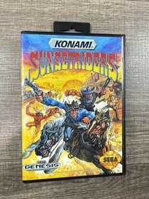 SunsetRiders Custom Game Case For Sega Genesis  *NO GAME*