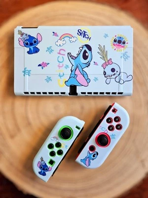MARKENLOS 🍀 Nintendo Switch OLED Soft Case Schutzhülle Lilo Und Stitch Design dockable