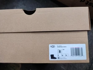 UGG 1016501 Mini Bailey Bow II schwarzer Damen-Winterstiefel US-Größe 8 - Bild 1 von 6