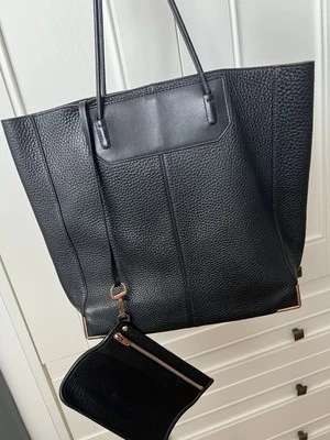 Alexander Wang Large Tote Bag In Black with Rose Gold Hardware with dust bag  - Image 1 of 4