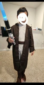Kids Star Wars Jedi Warrior Hooded Cloak Costume/cosplay Size Large - Picture 1 of 20