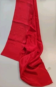 Beautiful Vintage Vera Red Silk Scarf 28 X 30 - Picture 1 of 4