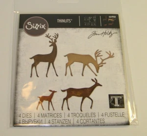 TIM HOLTZ SIZZIX 664968 THINLITS DARLING DEER DIE SET - Picture 1 of 4