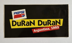 Vintage Duran Duran Vinyl Sticker 1993 Argentina Pepsi - Picture 1 of 1