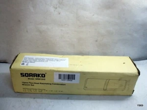 Juego de llaves de trinquete SORAKO cabezal flexible, llave de trinquete combinada SAE de 12 piezas - Imagen 1 de 4