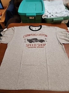 Disney Parks Champions Custom Lightning McQueen Men's 2XL S/S T-Shirt EUC. SB1 - Picture 1 of 8
