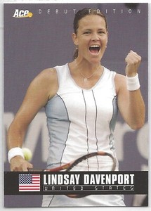 2005 Ace Authentic Debut Edition - Lindsay Davenport Tennis Card #28