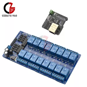 Ethernet WAN Steuerung LAN Webserver 16 Kanal Relais Ethernet RJ45 Netzwerkmodul - Bild 1 von 39