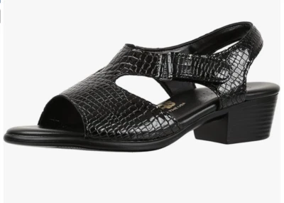 SAS Suntimer-C Womens Black Croc Sandal Size 9M, New in Box - Image 1 of 4