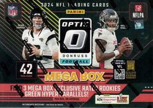 2024 PANINI DONRUSS OPTIC FOOTBALL NFL SEALED MEGA BOX GREEN HYPER NEW IN STOCK! - Picture 1 of 2