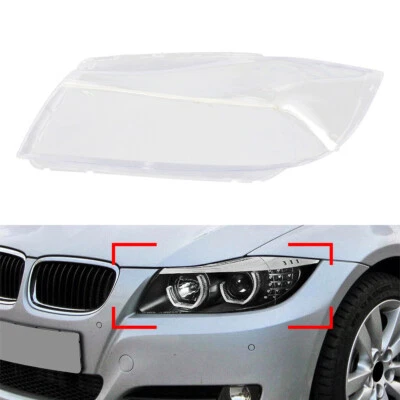 Front Headlight Lens Cover Fit BMW 3 Series E90 Sedan E91 Wagon 2005-2008 Left - Image 1 of 4