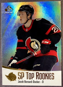 2021-22 SP Authentic Top Rookies #TR-4 Jacob Bernard-Docker Ottawa Senators RC - Picture 1 of 1