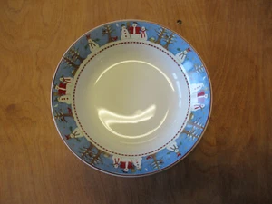 Sakura Debbie Mumm PUPAZZO DI NEVE BLU zuppa cereali ciotola 7 1/2" 1 ea 4 disponibili - Foto 1 di 6