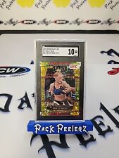 SGC 10 2022 PANINI UFC SELECT HOLLY HOLM GOLD DISCO PRIZM PARALLEL #04/10
