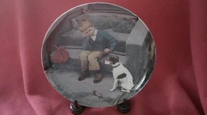 Bing & Grondahl 1984 Bing & Grondahl "Hjemme Er Beast “ by Kurt Ard Plate - Picture 1 of 5