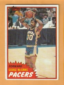 George McGinnis Indiana Pacers 1981-82 Topps #MW92 HOF Indiana Hoosiers - Picture 1 of 2