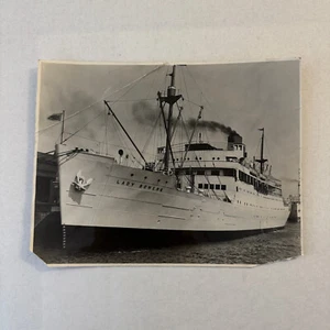 Vintage Ship Boat Photo Photograph Print RMS Lady Somers Montreal Maiden Voyage - Picture 1 of 11