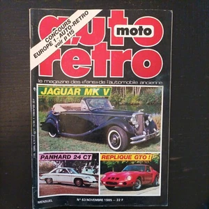 AUTO RETRO 63 JAGUAR MKV 1950 PANHARD 24 CT NSU RO80 CHRYSLER DE SOTO AIRFLOW - Imagen 1 de 2