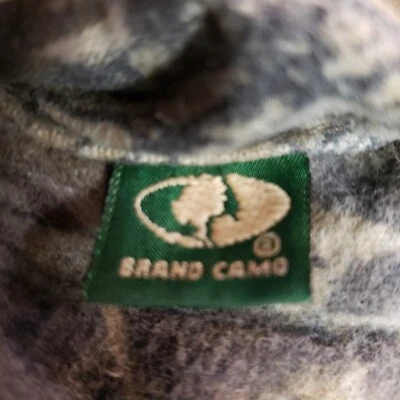 VTG Mossy Oak Jacket Mens XL Camo Zip Up Mock Neck Hunting Pockets Made in USA - Image 1 of 4