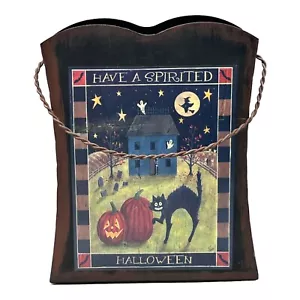 Bolso de metal de Halloween con asa “Have a Spirited Halloween” decoración Ohio al por mayor - Imagen 1 de 12