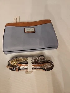 Simply Noelle Purse Blue Faux Leather Crossbody Purse Shoulder Handbag Clutch - Picture 1 of 6