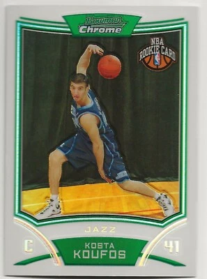 2008-09 Bowman Chrome Kosta Koufos 386/499 Rookie Refractor #132 Foto 1 de 2