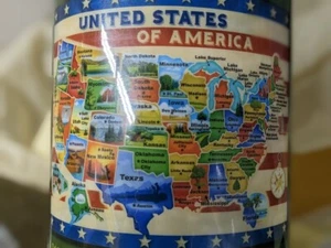 Smithsonian Educational Rug USA Map - Picture 1 of 2