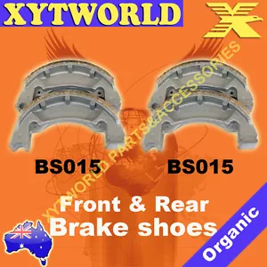 FRONT REAR Brake Shoes for YAMAHA RS 100 1Y9 UK 1979 1980 1981 - Picture 1 of 1