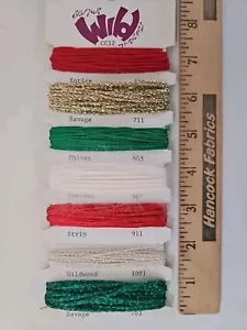 ts designs SEW YOUR WILD THREADS for Needlepoint Canvas Christmas Colors CC12 - Picture 1 of 4